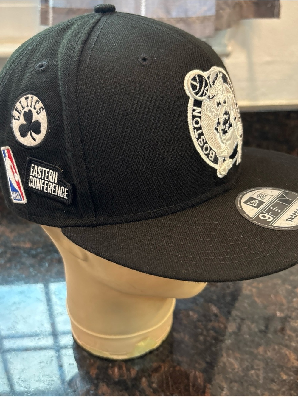 New Era 9FIFTY Black NBA Patch Snapback Cap